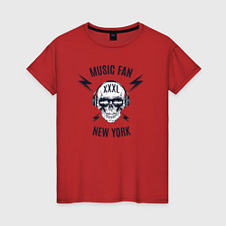 Женская футболка Music fan New York