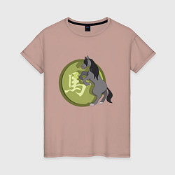 Женская футболка Год лошади на китайском