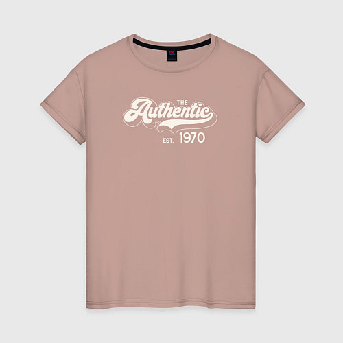 Женская футболка Authentic 1970 / Пыльно-розовый – фото 1