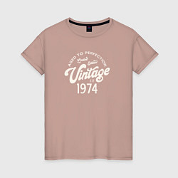 Женская футболка 1974 год - выдержанный до совершенства