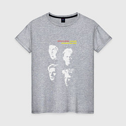 Футболка хлопковая женская Depeche Mode - Black celebration tour, цвет: меланж