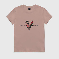 Женская футболка Audi quattro logo