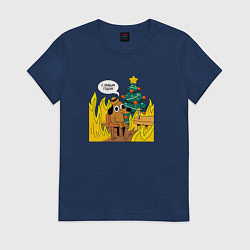 Женская футболка 2024 - this is fine