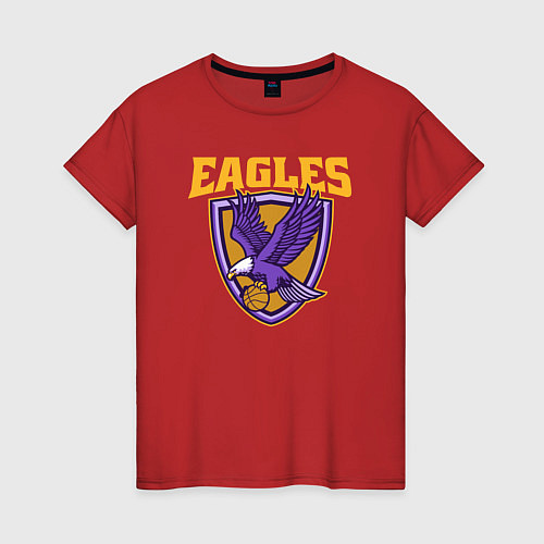 Женская футболка Eagles basketball / Красный – фото 1