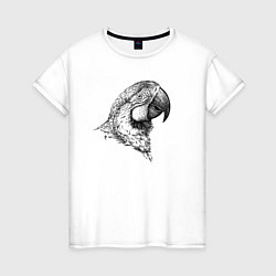 Женская футболка Голова попугая ара