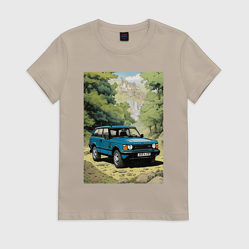 Женская футболка Land Rover - Range Rover 1998 / Миндальный – фото 1