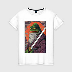 Женская футболка Pepe samurai