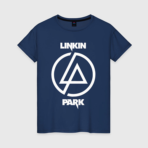 Женская футболка Linkin Park logo / Тёмно-синий – фото 1