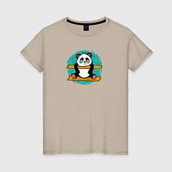 Женская футболка Панда гимнаст