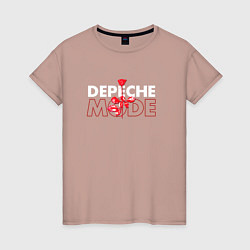 Женская футболка Depeche Mode - Enjoy The Silence red rose