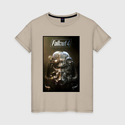 Женская футболка Fallout armour poster