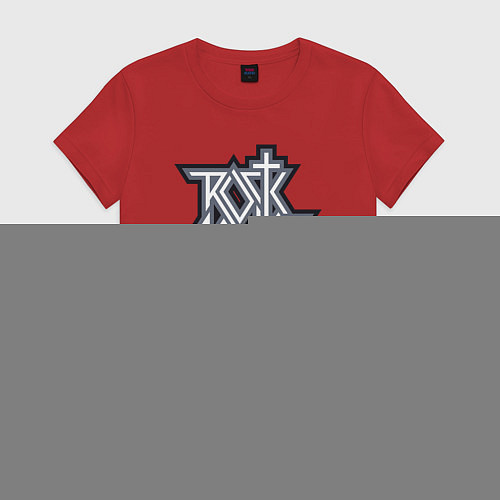 Женская футболка Rock music life / Красный – фото 1