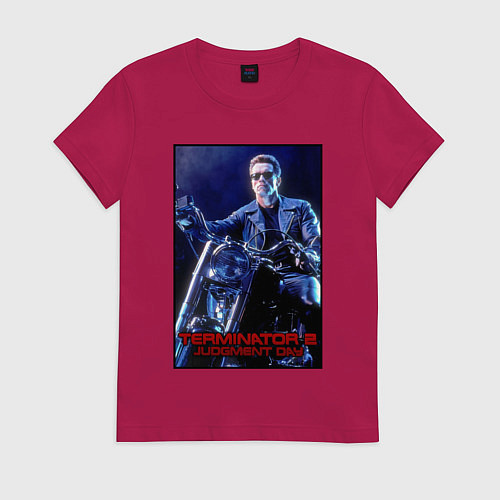 Женская футболка T2 - Arnold / Маджента – фото 1