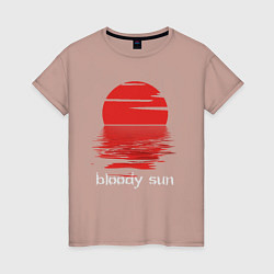 Женская футболка Bloody sun