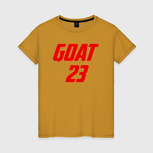 Женская футболка Goat 23 / Горчичный – фото 1