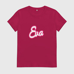 Женская футболка Ева в стиле барби - объемный шрифт