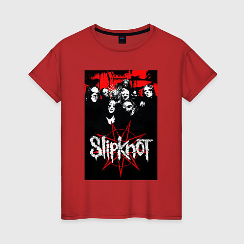 Женская футболка Slipknot - all / Красный – фото 1