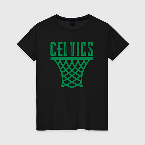 Женская футболка Celtics net / Черный – фото 1