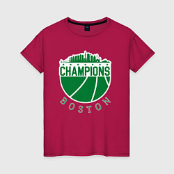 Женская футболка Boston champions