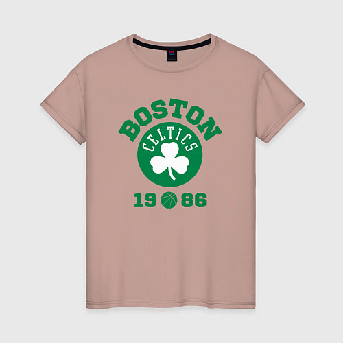 Женская футболка Boston Celtics 1986 / Пыльно-розовый – фото 1