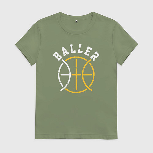 Женская футболка Baller / Авокадо – фото 1
