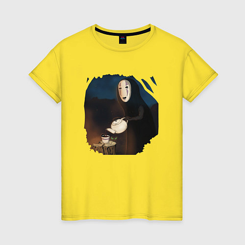 Женская футболка Безликий Унесенные призраками / Желтый – фото 1