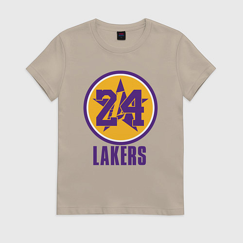 Женская футболка 24 Lakers / Миндальный – фото 1