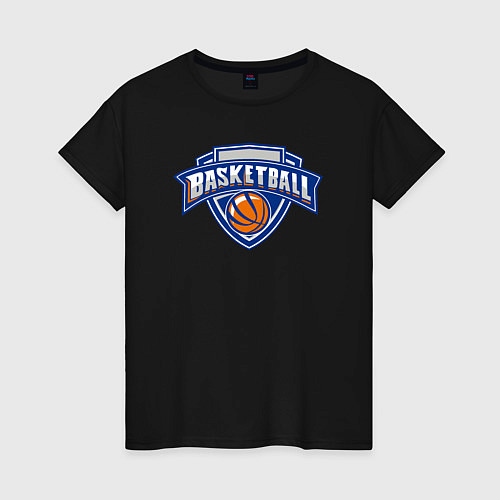 Женская футболка Basketball team / Черный – фото 1