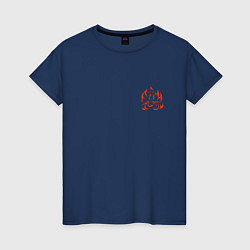 Женская футболка Огненная лисица-демон - мини