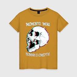 Женская футболка Memento mori череп