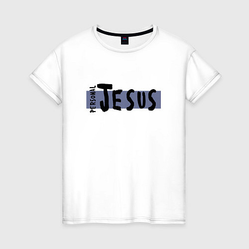 Женская футболка Depeche Mode - personal jesus logo / Белый – фото 1