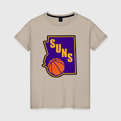 Женская футболка Suns ball