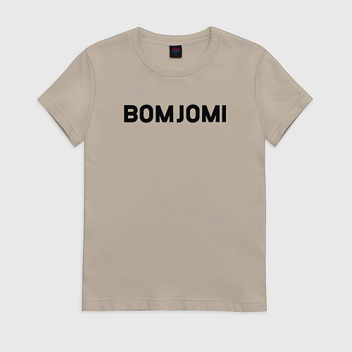 Женская футболка Бомжоми / Миндальный – фото 1