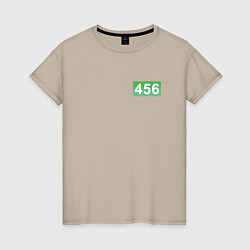 Женская футболка Номер 456 - Игра в кальмара