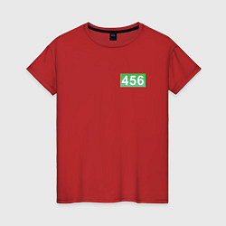 Женская футболка Номер 456 - Игра в кальмара