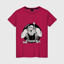 Женская футболка Popeye - gym