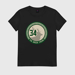 Женская футболка The greek freak