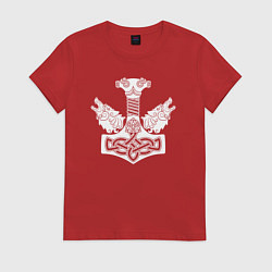 Женская футболка Молот Тора