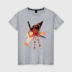 Женская футболка Мидзухики: журавлик и бубенцы