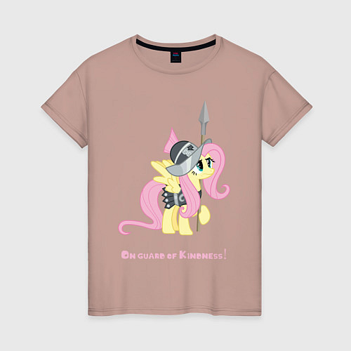 Женская футболка Флаттершай на страже добра / Пыльно-розовый – фото 1