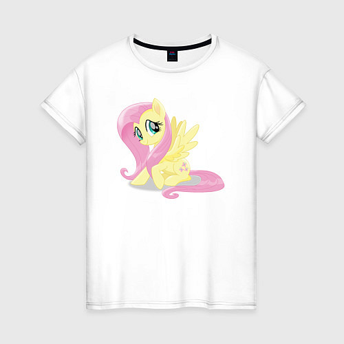 Женская футболка Флаттершай из My Little Pony в кино / Белый – фото 1