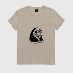 Женская футболка Лягушонок в одеяле