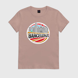 Женская футболка Barcelona city