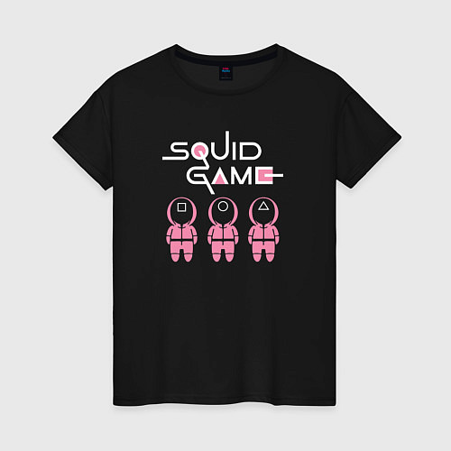 Женская футболка The Squid Game - Guardians / Черный – фото 1