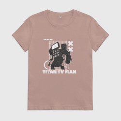 Женская футболка Titan TV Man