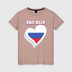 Женская футболка 150 регион Московская область