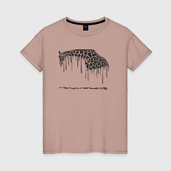 Женская футболка Чернильный жираф