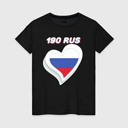 Женская футболка 190 регион Московская область