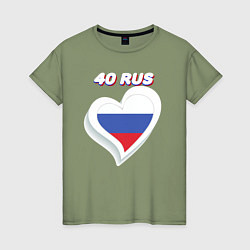 Женская футболка 40 регион Калужская область