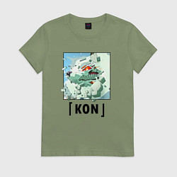 Женская футболка Кон - призыв лиса